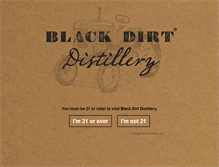 Tablet Screenshot of blackdirtdistillery.com